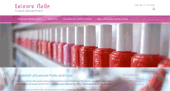 Desktop Screenshot of leisurenails.com