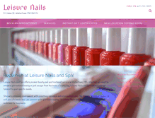 Tablet Screenshot of leisurenails.com